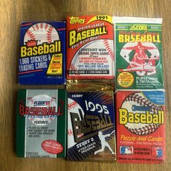 Early 90’s Unopened Baseball Card Packs