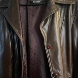 2 Leather  Coats For Men new