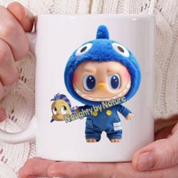 Labubu Monster Shark Fish Cup Mug 