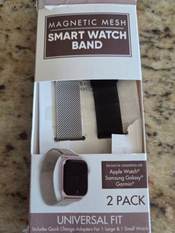 Magnetic Mesh Smart Watch Band 2-Pack