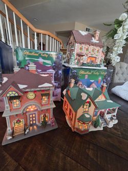 Heartland Valley Village Lighted Christmas Buildings Set