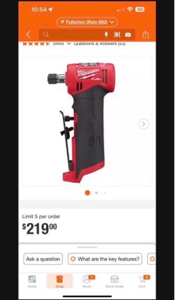 Milwaukee M12 Right Angle Die W/FREE 2.5 Battery $220 New in Box