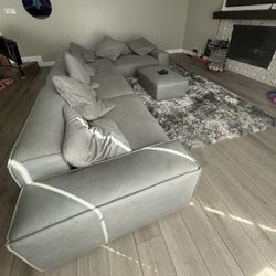 Grey Sectional 5 Piece 