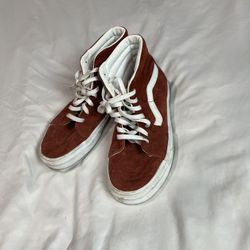 Red with White highlight Converse 