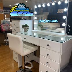 White Vanity Led Lights New Desk 