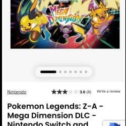 Pokémon Legends Z-A DLC Expansion Pack Digital Codes 