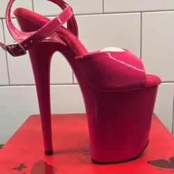 Pink Pleaser Heels Size 5 FLAM809/HP/M
