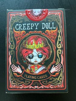 Creepy Doll Playing Cards