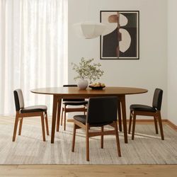New Plumas Extendable Dining Table – Walnut – 55" to 74.75" – $495