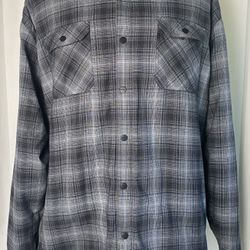 Kuhl Born In The Mountains Jacket  Sherpa Lined Flannel Shirt Button Up Mens XXL