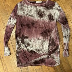 Ginger G tie dye long sleeve top size small 
