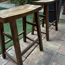 Two Wooden Stools