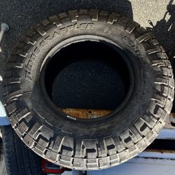 Used 35x11.5x17LT=NITTO ROAD GRAPPLER LT, HD All terrain spare 90% tread,