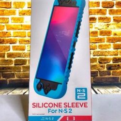 Silicone Protective Case for Nintendo Switch 2 (2025), Skin Cover with 2 Tempered Films and 5 Dust Plugs