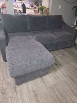 Coddle Aria Fabric Sleeper Couch w Reversible Chaise