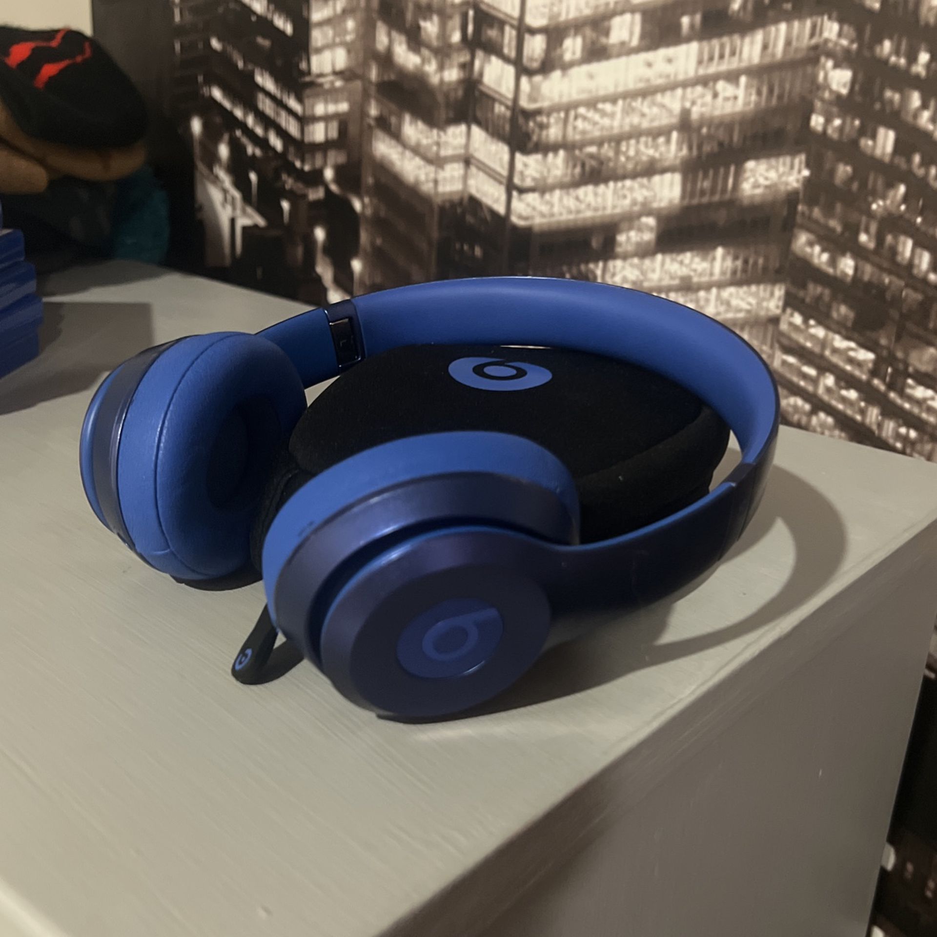 beats headphones solos blue 