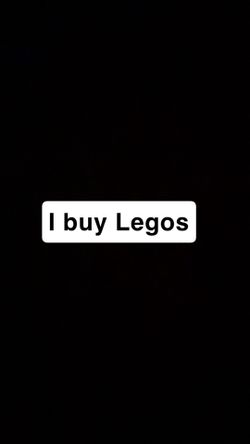 I buy Legos