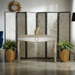 NEW CONSOLE TABLE MIRROR GOLD