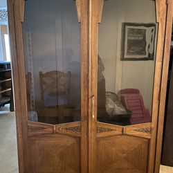 Belgian Oak display/bookcase 