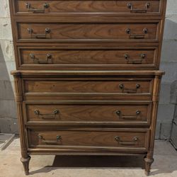 ANTIQUE! National MT. Airy Solid Cherry Wood Chest Dresser For Sale!