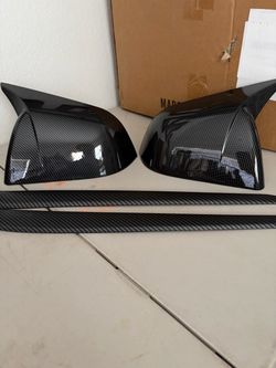 Mirror cap and door panel for Tesla