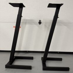 (2) Adjustable Speaker Stands (Excellent Condition) 