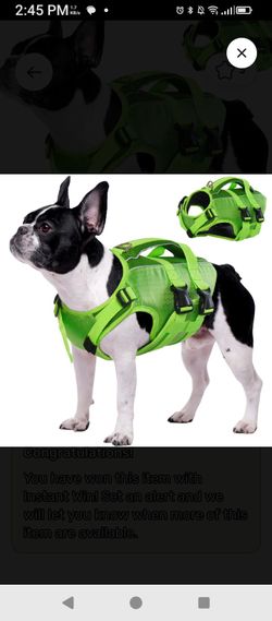 Kuoser Dog Life Jacket - High Flotation Size Small (Chest Girth:16.9-21.3'') Green
New open box item