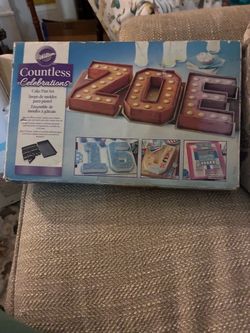 Wilton Countless Celebrations Cake Pan Set, Letters & Numbers Shape, Black