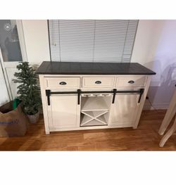 Dining table and bar set