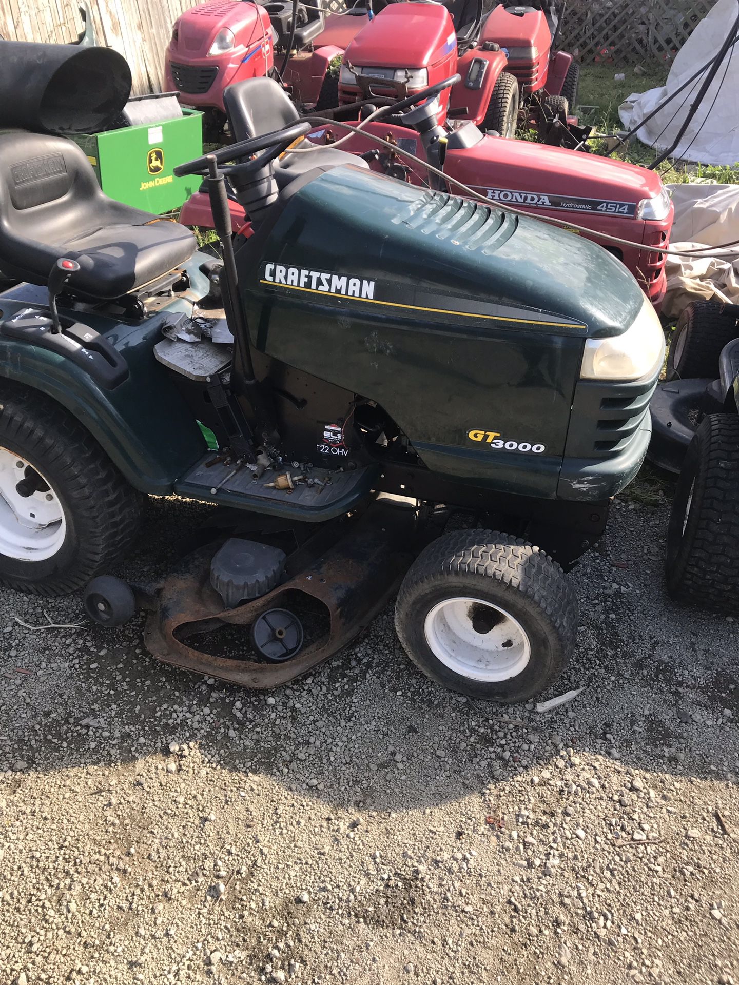 Craftsman GT 3000 Garden Tractor for Parts or Repair