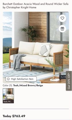 New in box patio sofa