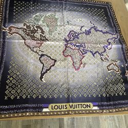 Louis Vuitton Mono Map Scarf