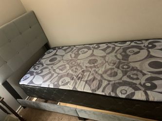 Twin size  mattress with frame