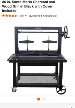 Santa Maria charcoal grill