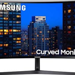 SAMSUNG 27" CF39 Series FHD 1080p Curved Computer Monitor, Ultra Slim Design, AMD FreeSync, 4ms response, HDMI, DisplayPort, VESA Compatible, Wide Vie