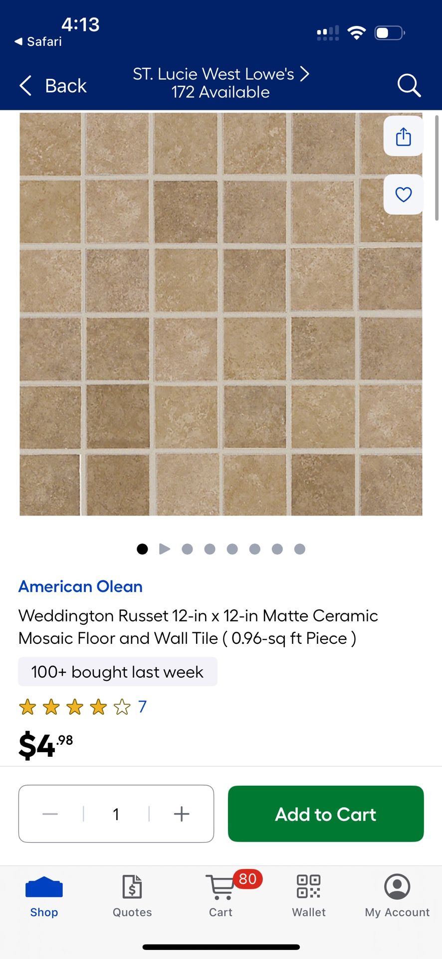 Brown Mosaic Tile