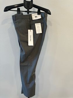 Calvin Klein Jayden Skinny Fit Dress Pants Grey 33x30 NWT Stretch Wrinkle Resistant