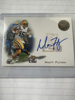 2008 Press Pass Matt Flynn On Card Auto