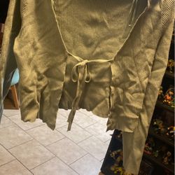 sage green sweater
