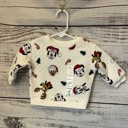 NWT newborn Mickey and friends sweatshirt 