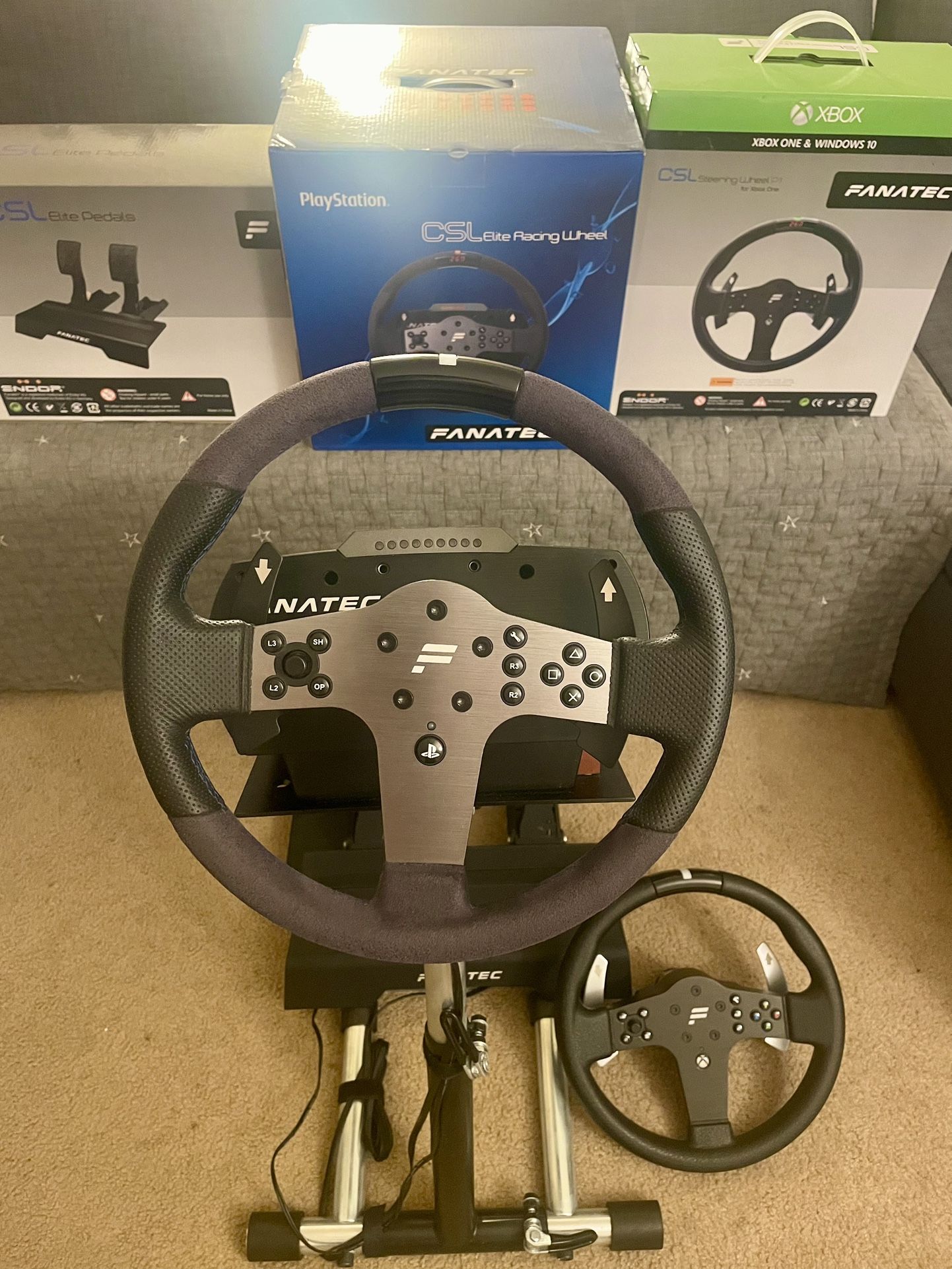 Fanatec CSL Elite Racing Wheel bundle for Playstation Xbox PC with Wheel Stand Pro