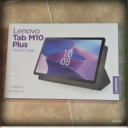 Lenovo Tab M10 Plus 3rd Gen Android Tablet with Case NEW