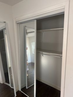 3 Sliding mirror closet door sets  48 inches