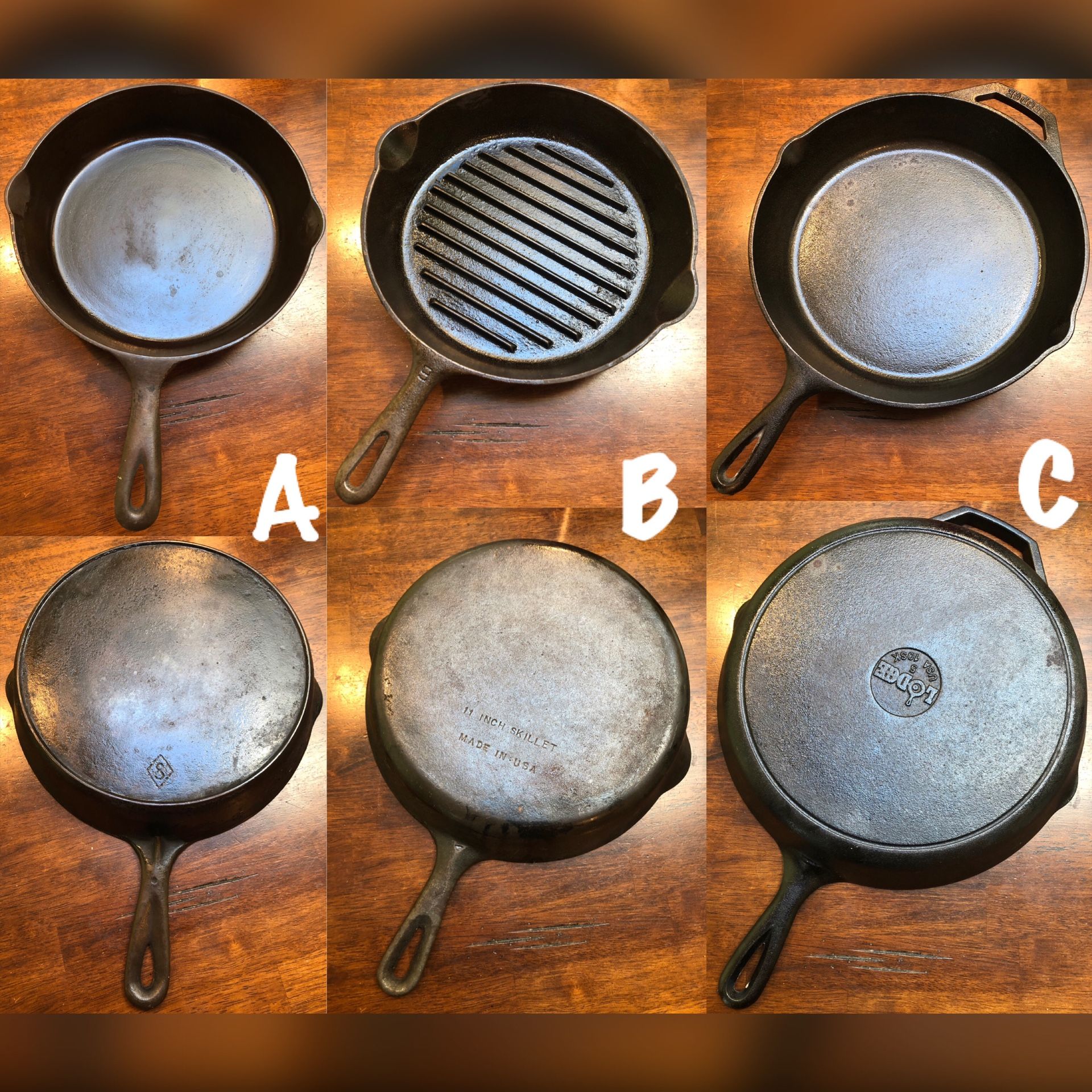 ~~🍳Cast Iron Pan Trio🍳~~ •••$75 all or priced as marked•••