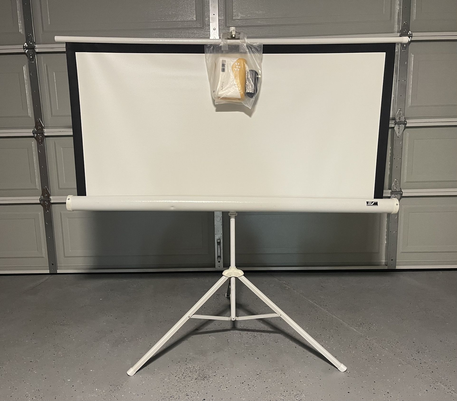 Mini Projector, AuKing + Elite Screens Tripod Series