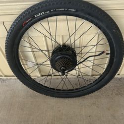 26 Inch Electric Rear Bicycle Wheel