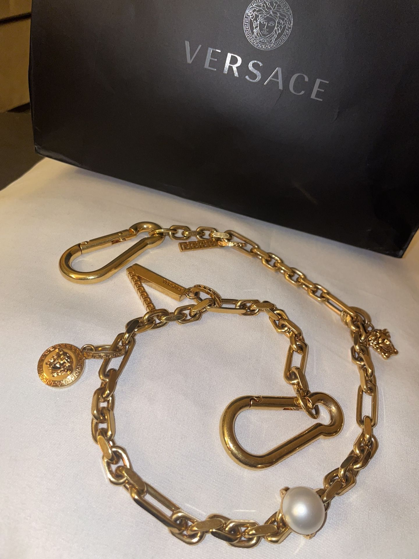 Medusa-Plaque Detail Key Ring