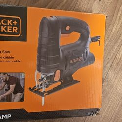 Black and Decker corded jigsaw and utility table new in box