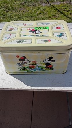 (2) SEPERATE METAL STORAGE TINS