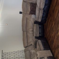 Sofa Bed/Recliner Sectional- Moving Need Gone